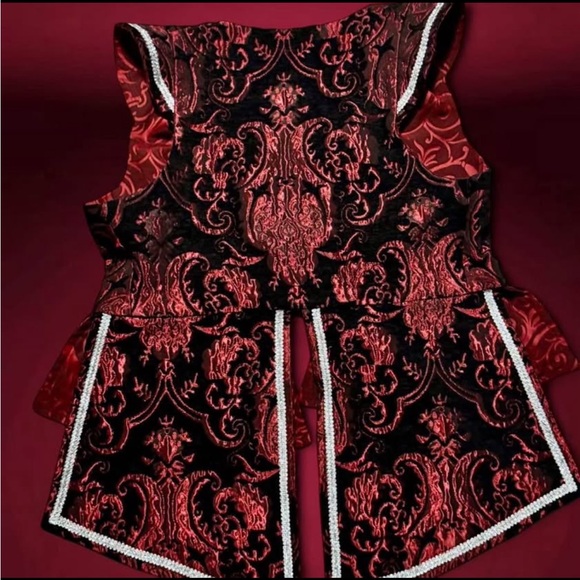 Handmade Felix Needleworthy Black & Red Bodice Corset - Picture 6 of 6